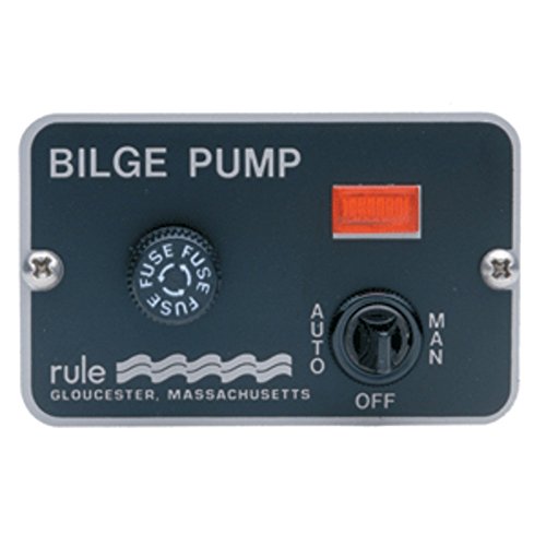 Rule Deluxe 3-Way Panel Lighted Switch f/Auto Float 24/32VDC Marine , Boating Equipment