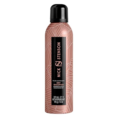 Nick Stenson Dry Shampoo, Cleanses & Volumizes the Hair While Repairing, Protecting & Enhancing - Absorbs Oil & Odor, Repairs & Refreshes - Cruelty Free, Color-Safe Vegan, BPA-Free - 6 oz