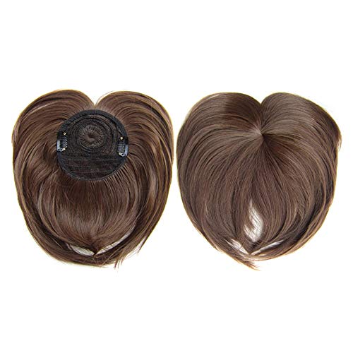 Lishiny Clip-on Hair Topper Heat Resistant Fiber Hair Extension Wig Hairpiece for Women (8)