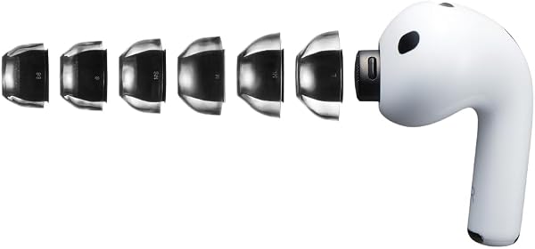 【AirPods Pro 3専用設計イヤーピース】AZLA SednaEarfit XELASTEC II for AirPods Pro 3 [M/ML/Lサイズ各1ペア] 体温で変形するプレミアムTPE素材 一体型アダプター設計 テーパード型構造&可変厚設計 12Hヘキサゴンフィルター搭載 脱落防止 低圧迫【AZL-XELASTECII-APP3-SET-L】 - 3