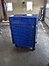 Full Bank Service Tool Cabinet/Cart, 34 inches wide Storage Organizer on Wheels BLUE