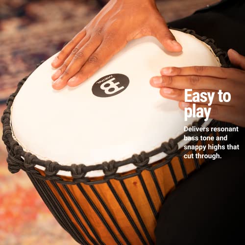 Meinl Percussion Djembe Hand Drum Circle Instrument, Carved Mahogany Headliner Series — Not Made In China — African Mali Weave Ropes, 2-Year Warranty, Nile, Extra-Large (Hdj4-Xl) #TOP1