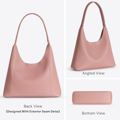 Image of Hobo Bags for Women, Small Slouchy Hobo Purse, Soft Vegan Leather Shoulder Bag Trendy Everyday Tote Handbag, 11'' (28cm)