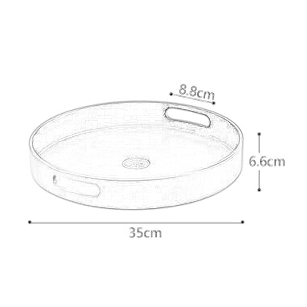 Organizador de Especias Lazy Susan Plato Giratorio con asa Bandeja de Almacenamiento giratoria de 360 ​​° para Cocina Organizador de condimentos Nevera Bambú Blanco/Marrón/Verde