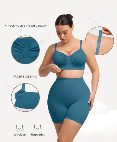 Image of Lover-Beauty Bralettes for Women Wireless Stretch Unlined Everyday Bra