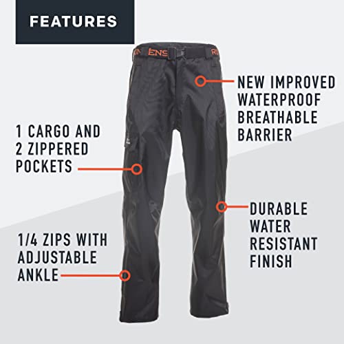 Grundéns Men's Weather Watch Pant | Updated | Waterproof, Stain-Resistant, Black, Large #TOP2