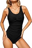 Materiales cómodos: bañadores femeninos hechos de spandex y nylon, piel transpirable, tejidos de secado rápido de alta calidad, para que pueda mantenerse seco y cómodo. Material duradero que no se deforma ni se desvanece.