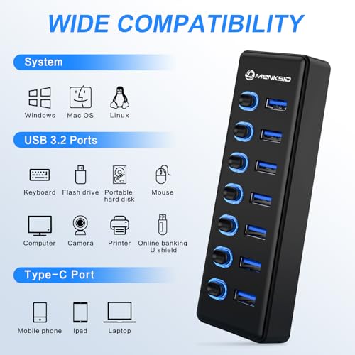 Hub USB 3.2 à 7 ports : organisez votre bureau de télétravail sur Mac - 4