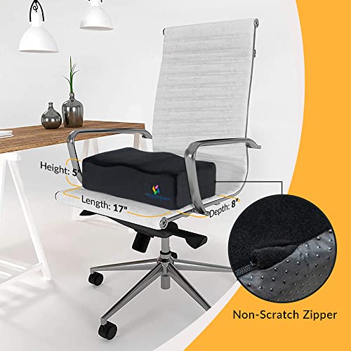 Ahm™Post Butt Lift Recovery Bbl Pillow – Unique 3 Layer Design After Brazilian Butt Lift Surgery Butt Pillow With Bamboo – Super Soft & Comfy Support For Office Chair, Car, Airplane, Restaurant, Train #TOP2