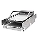 Tostadora de hamburguesas Máquina de calentamiento automática de pan de hamburguesa de doble capa Máquina para hacer hamburguesas de 750/2000 W 12/24 hamburguesas por tiempo 50-300 ℃ Ideal