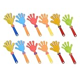 PLAFOPE 12 piezas Aplaudidores de Mano de Plástico Compactos y Ligeros Juguetes Ruidosos para Cumpleaños Infantiles y Fiestas Accesorios de Animación y Prop para Animar Eventos