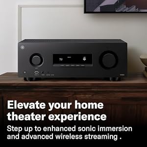 Yamaha RX500A 7.2-Channel Home Theater AV Receiver with Dolby Atmos, 4K120/8K HDMI, Wi-Fi and Streaming (Black) — photo 2 of 6