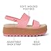 Reef Women's Water Vista Higher Platform Sandal, Water Friendly, Adjustable Strap, Strawberry, 8