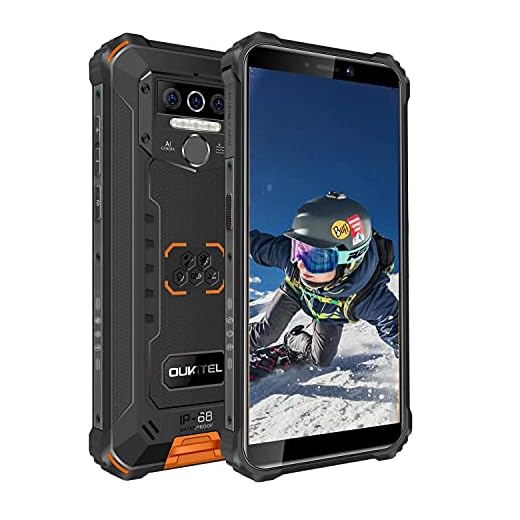 Rugged Smartphone Unlocked OUKITEL WP5(2020) Android 10 Cell Phone 8000mAh Battery 4GB+32GB Triple Camera 4 LED Flashlights IP68 Waterproof Phones 5.5 Inch Dual Sim GSM 4G, GPS, Bluetooth, WiFi