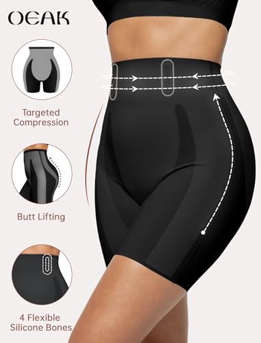 Image of OEAK Tummy Control Shapewear for Women Seamless Girdle High Waisted Body Shaper Underwear Panty Smooth Under Dress Shapewear