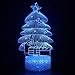 Produktbild Nachtlicht 3D Illusion Lampe LED Tischlampe 3D-Nachtlicht-Modell-Fernsteuerungsschalter Weihnachtsgeschenk Hauptdekoration 7 Farben, USB-Ladegerät Pretty Cool Geschenke Geburtstag Geschenke Spielzeug