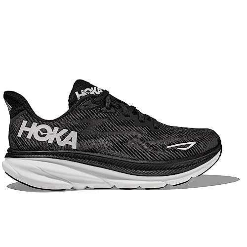 HOKA Hoka Men's Clifton 9 Black/White 7.5 Medium
