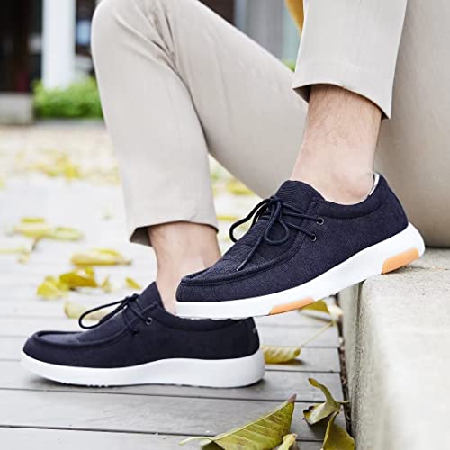 Orthocomfoot Mens Comfortable Shoes, Walking Shoes For Men, Mens Casual Shoes, Mens Fashion Sneakers, Mens Comfort Shoes, Relaxed Fit Shoes, Mens Orthopedic Loafers Shoes Navy Size 10 #TOP7