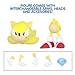 Just Toys LLC Sonic The Hedgehog Super Sonic 4″ Buildable Action Figure – Official Sonic The Hedgehog Series 2 Collectible with Chaos Emerald Accessory