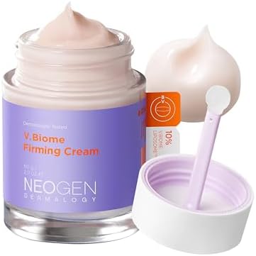 NEOGEN V.Biome Firming Cream 2.11 oz (60 g) - Nourishing & Firming Cream with Peptides & Vitamins Massages skin with Globe Applicator - Korean Skin Care