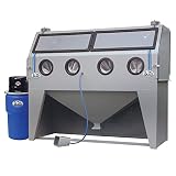 Skat Blast TP Tools USA 2872 Sandblast Sandblasting Cabinet with HEPA Vacuum, 72" W x 28" D x 28" H