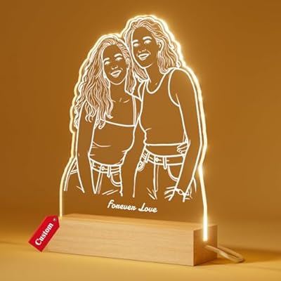 DPDP Cuadro Personalizado con Foto - Lampara Personalizada con Foto y Diseño de Líneas - Regalo Aniversario & Cumpleaños Pareja - Regalos Originales para Mujer, Hombre, Amiga, Familia & Mascotas | Ya disponible en tu tienda friki favorita! En mundofriki.es!