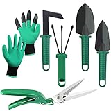 【Dos Palas, Un Rastrillo y Una Pala de Musgo】-- Fabricadas en acero inoxidable, un material duradero. No se rompen fácilmente y no se oxidan fácilmente. Con la pintura protectora negra. 4 piezas de herramienta de jardinería, bien ideal en jardinería para cultivación, desmalezando, cultivos, trasplantes y más.