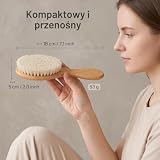 Miękka szczotka do włosów, kozich, uchwyt drewniany, narzędzie do czyszczenia włosów i brody, stylizacja włosów, czyszczenie rzeźbienia dla mężczyzn