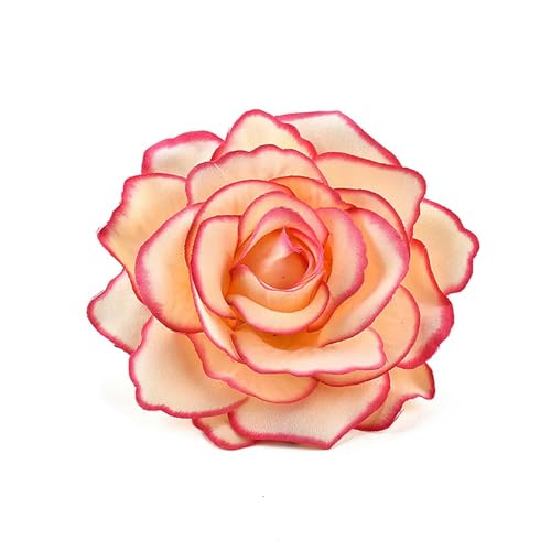 TVIVID Lot de 30 têtes de fleurs artificielles en soie pour décoration de mariage - Rose rouge - 9 cm
