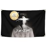 OTIPIE Funny Savage Tapestry Album Cover Tapestry 3x5 Feet 21 Music tTpestry with Brass Grommets for College Dorm Room Decoration,Outdoor,Parties,Home,Bedroom,Indoor Decoration (Black)