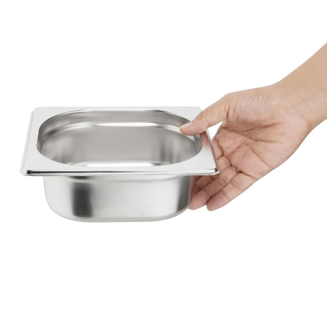 Vogue, Gastronorm, contenitore per alimenti misura 1/6, in acciaio inox, profondità 65 mm