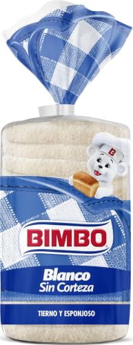 Bimbo - Pan de molde Blanco sin Corteza, Tierno y Nutritivo 16 rebanadas, 500 g
