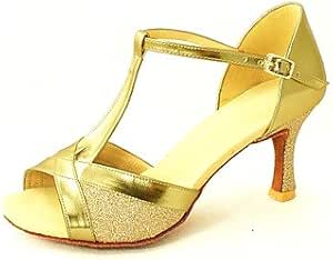 Scarpe Da Ballo Latino Donna - Tacco 7 Cm, Cinturino Regolabile, Stampa Leopardo