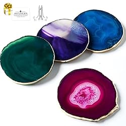 Agate Coasters Set of 4