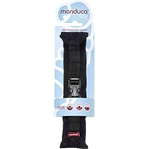 manduca Size-It Stegverkleinerer für manduca Babytrage & andere Komfort-Tragen (als Bauchtrage ab Geburt). Weicher (Ersatz)-Brustgurt für Rückentrage, schwarz