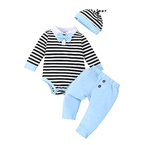 Image of VINUOKER Preemie Newborn Baby Girls Outfits set long Sleeve Cotton Pants Sets Infant Fall Winter Clothes