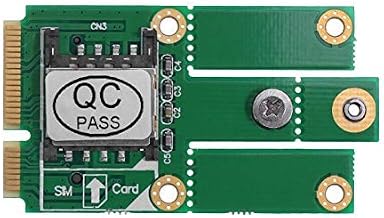 Tekit M.2 NGFF B Key to Mini PCI-E PCIE Converter Adtapter Card Kit with SIM Card Slot Support 3G 4G LTE Network Adapter Module for PC (Key B w/SIM)