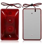 Security Siren, Light and Sound Alarm, BRJ-102 / 12V Siren/Wired Strobe Siren/Red Light Flashing ...
