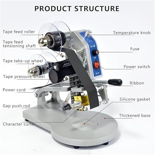 Machine de marquage à chaud pour code de date et impression sur ruban - 4