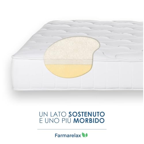 Farmarelax Materasso Una Piazza E Mezza Memory 120X190, Altezza 20 Cm, Made In Italy, Ortopedico, Alleviamento Dei Punti Di Pressione, Anallergico E Antiacaro, Top Soft Memory - 6