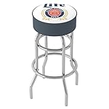 Trademark Global Bar Stool - Miller Lite Retro Stool with Foam Padded Seat - Swivel Chair for Game Room, Garage, or Home Bar