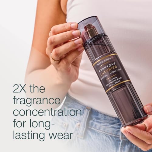 Bath & Body Works Fine Fragrance Mist, Midnight Addiction Scent, 8 fl oz | Luxurious Scent, Gourmand Fragrance with Notes of Ripe Plum, Rich Almond Flower, Coffee Bean, for Daily Wear & Gifting - image 4
