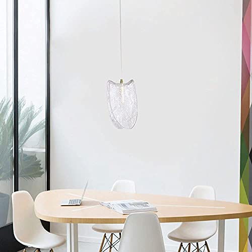 Lámpara colgante de vidrio con cable ajustable para techos de salón 5