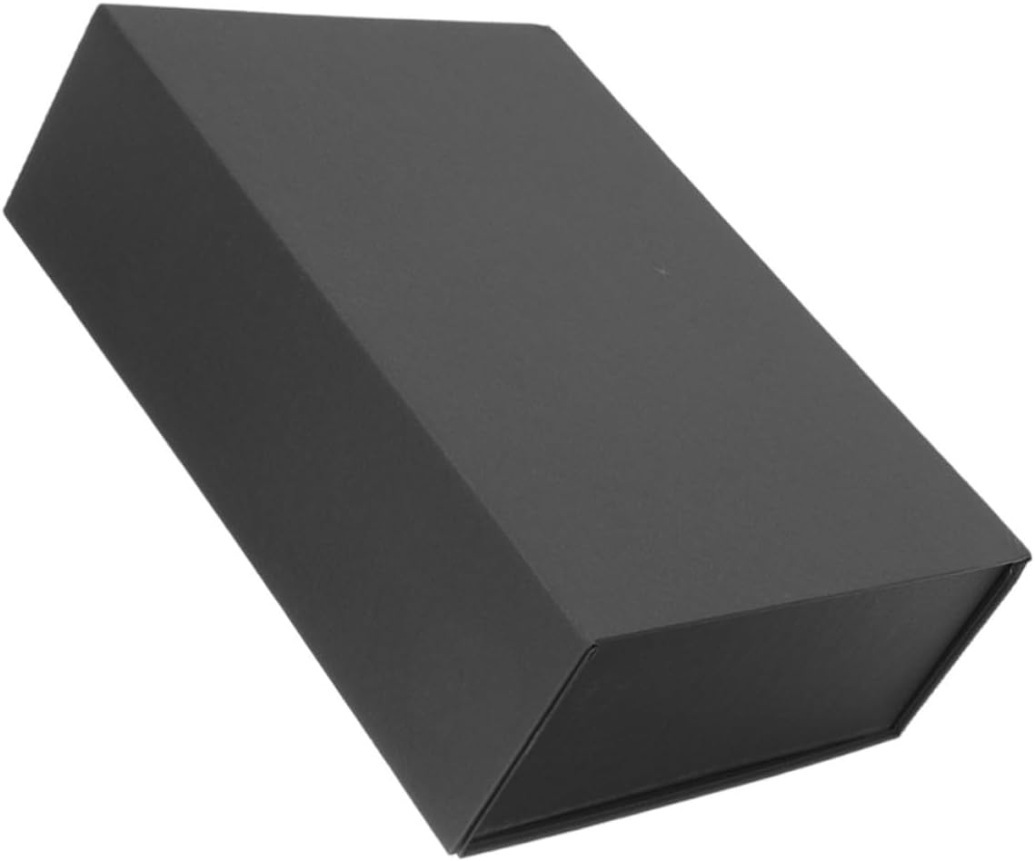KALLORY Black Paper Gift Box with Lid Magnetic Bridesmaid, Proposal