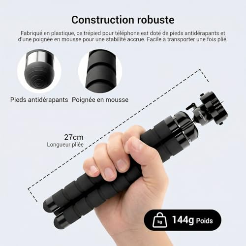 Trépied flexible pour fixer votre téléphone partout sans risque - 5