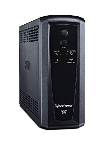 CyberPower CP1200AVR AVR UPS System, 1200VA/720W, 10 Outlets, Mini-Tower