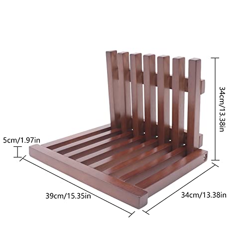Gdrasuya10 Folding Shower Seat Bench Wall Mounted, Foldable Bathroom Shower Chair Stool Solid Wood Entryway Shoe Bench Rack Non-Slip 220 Lb Capacity For Seniors Adults Disabled #TOP6