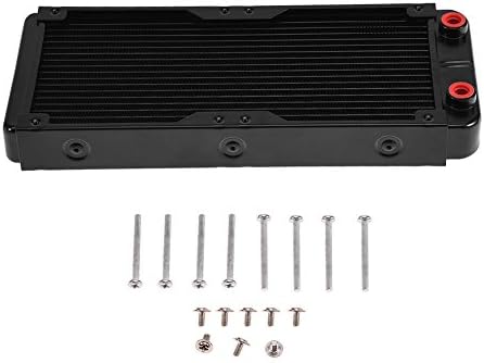 Richer-R PC Cooling Radiator,240MM Aluminum Computer Ra/diator Water Cooling Cooler 18 Tubes Heat Exchanger CPU Heat Sink