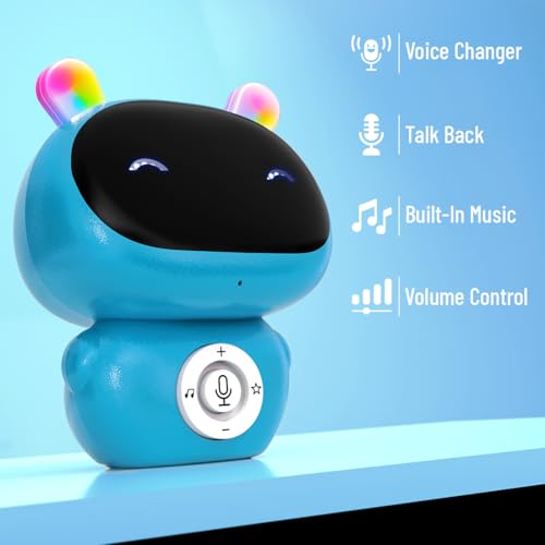 Image of Mirana Mr. Robot | Smart Interactive Talkback Toy for Kids | USB Rechargeable Type-C | in-Built Music | Best Gift for Boys & Girls 2 3 4 5 6 7 8+ Years (Blue)
