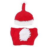 Fenical Baby Kostüm Outfits Fotografie Requisiten Weihnachten Stricken Häkeln Kleidung Foto Prop Outfits für Jungen Mädchen